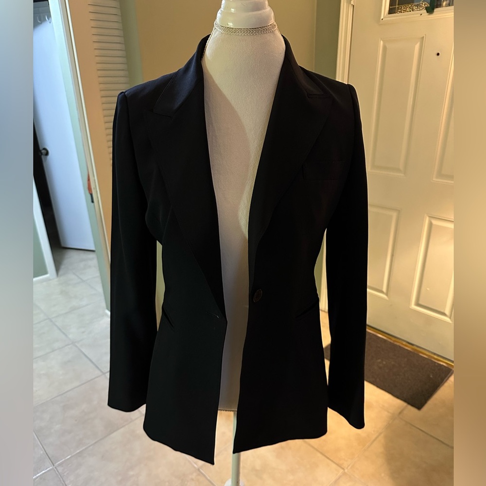 Anne Klein Suit (lined) Blazer Dark Navy Size 6